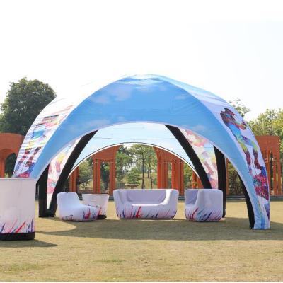INFLAT X-Tent Spider mit Aufblasmöbeln